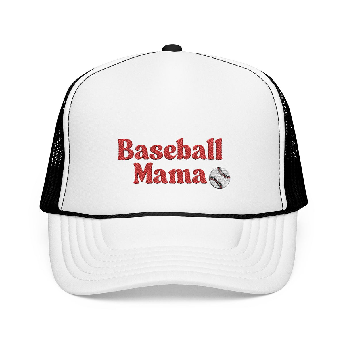 Baseball Mama Trucker Hat | Foam Mesh Cap