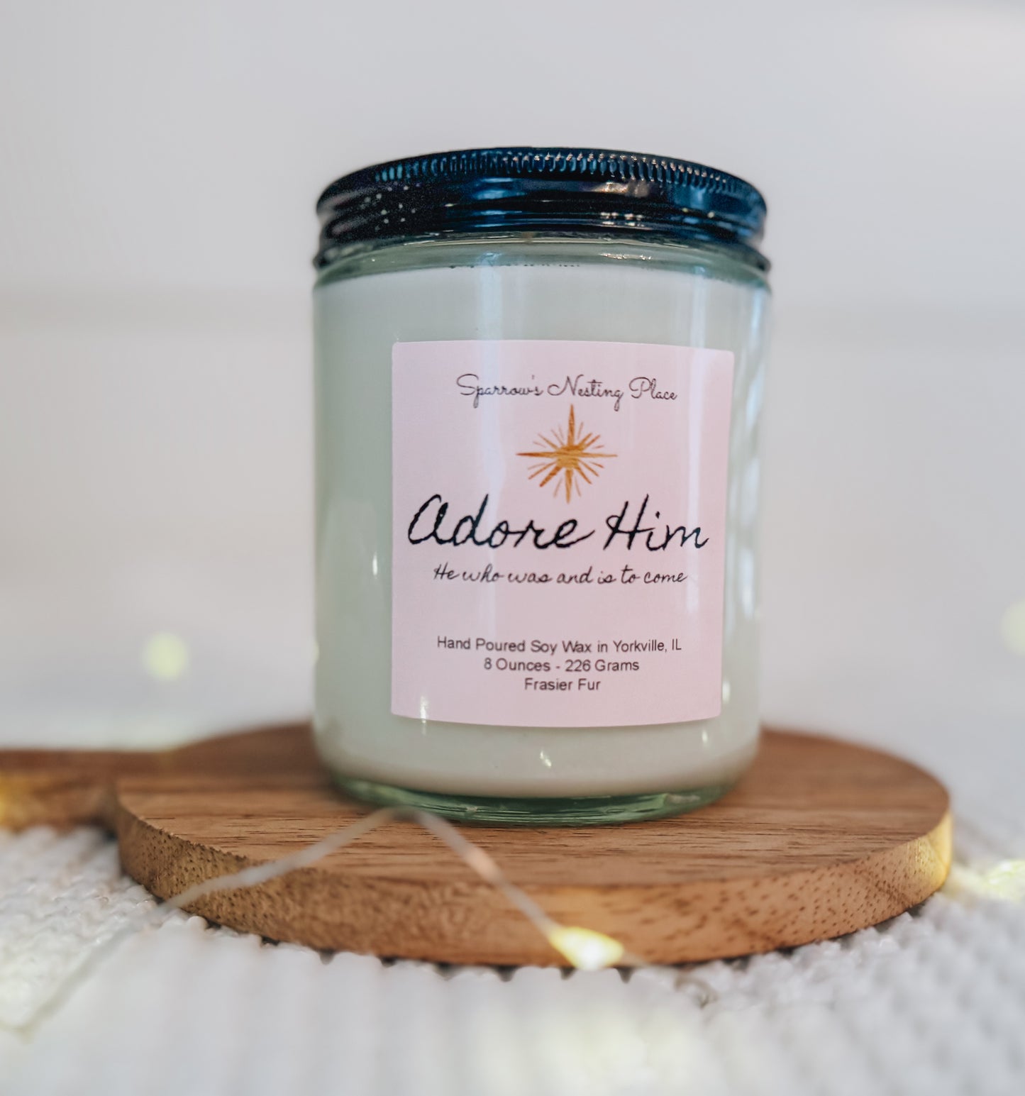 Christmas Non-Toxic Soy Candles – 8 oz | 50-Hour Burn Time