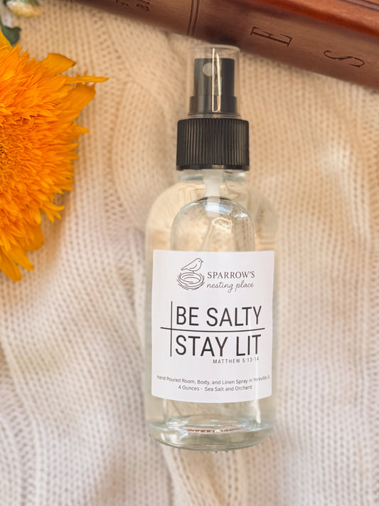 Be Salty / Stay Lit Room, Body & Linen Spray