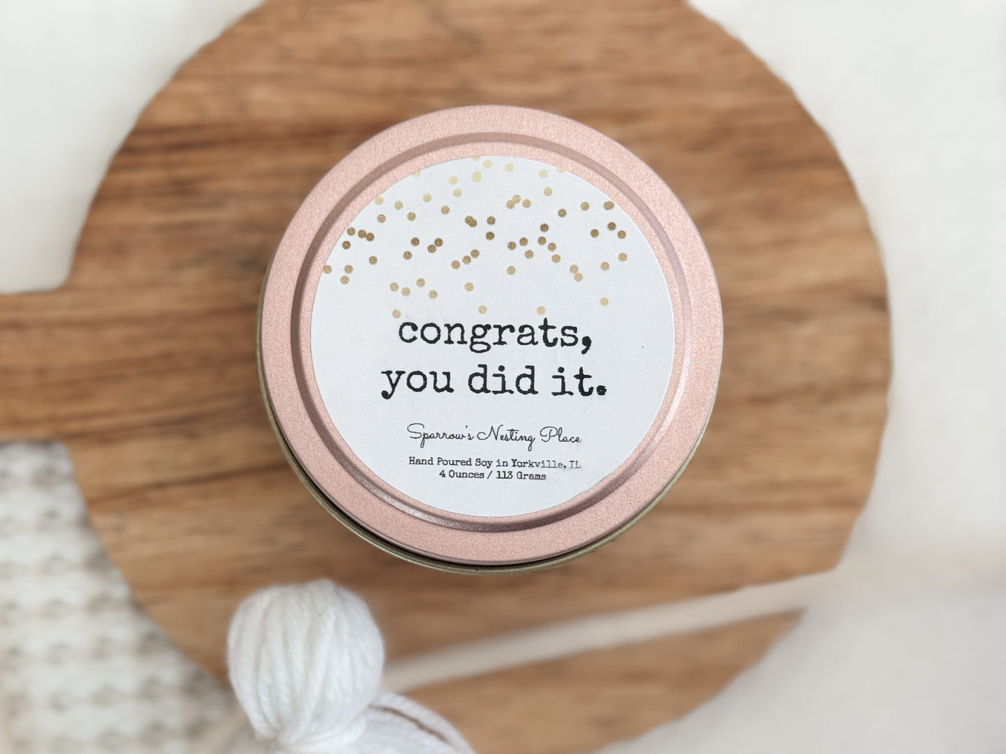 Mini Special Occasion Candles | 4 ounces