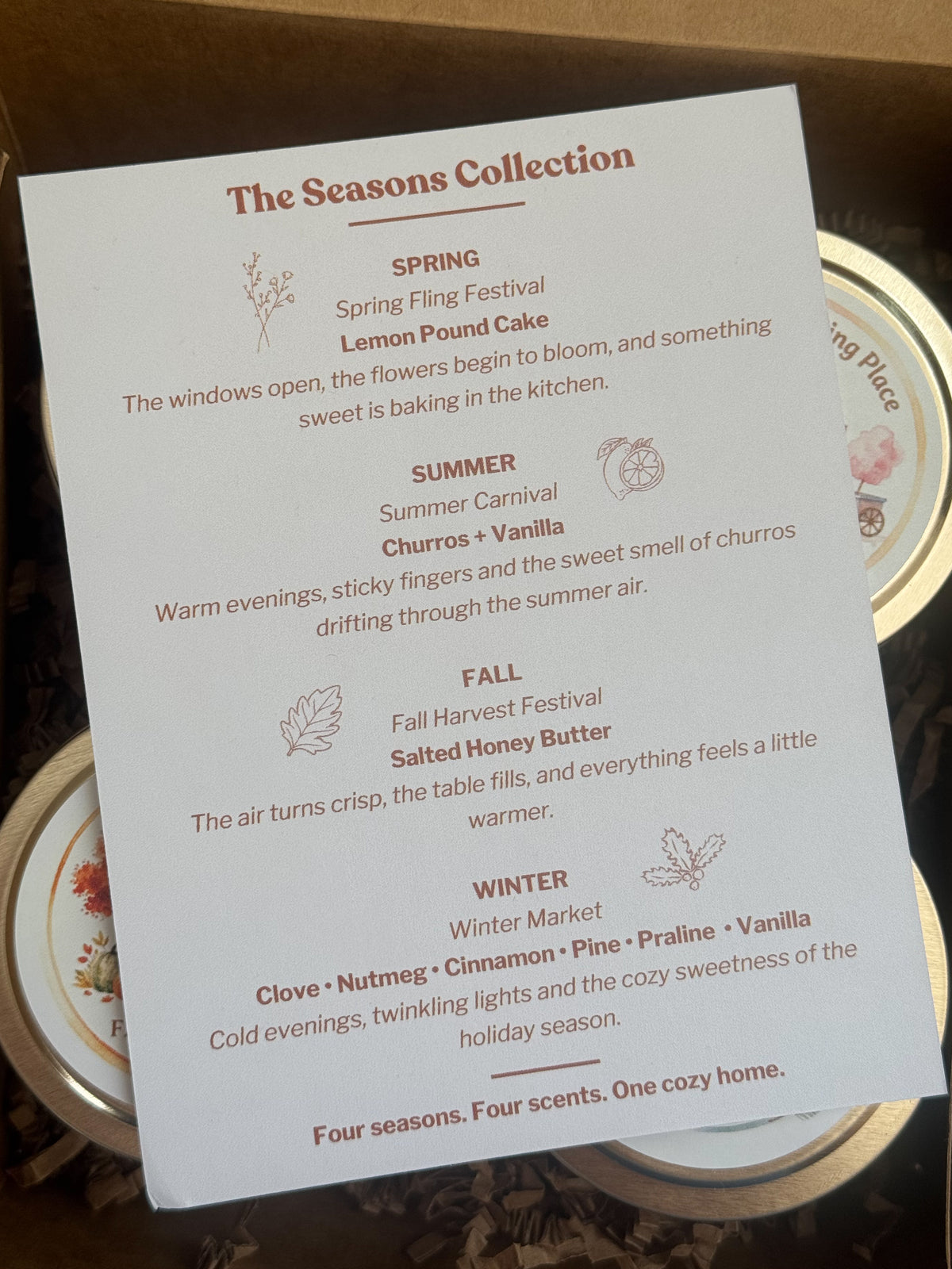 A Year at the Market: Four seasons. Four scents. One cozy home.