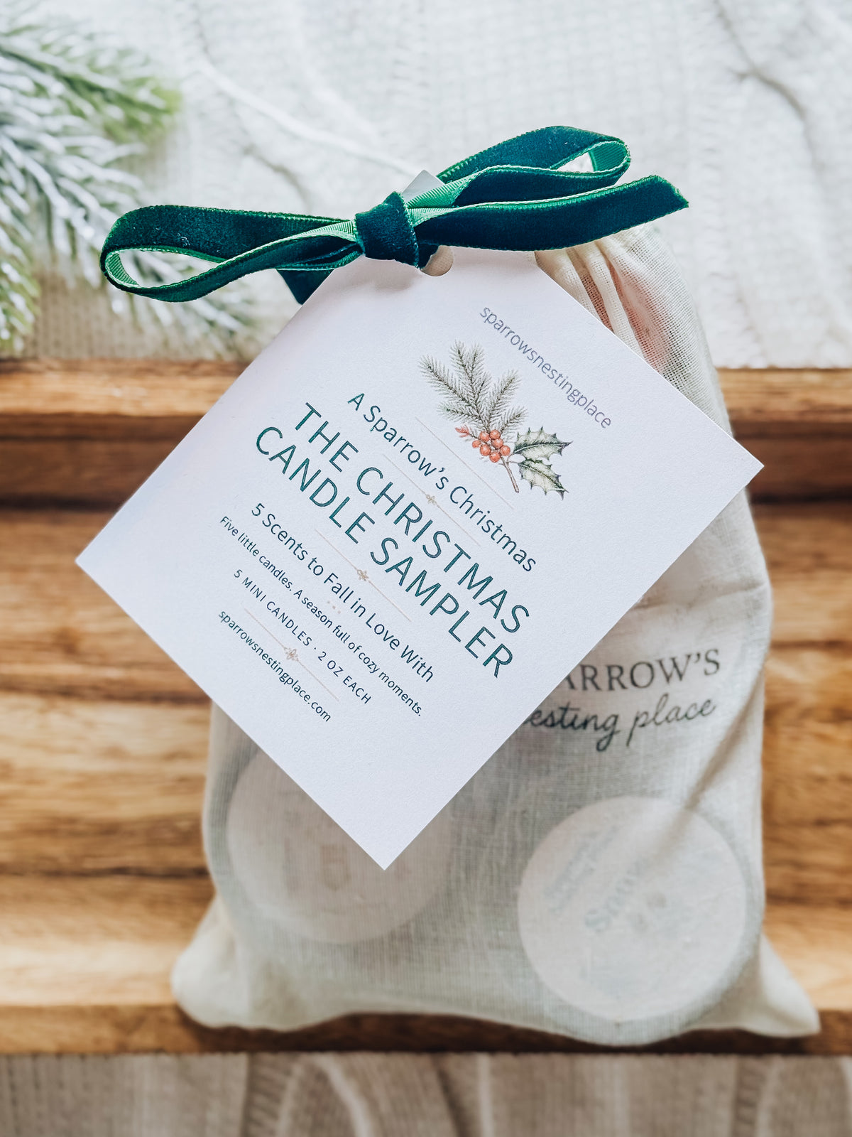 A Sparrow’s Christmas Candle Sampler | 5 Mini Christmas Candles