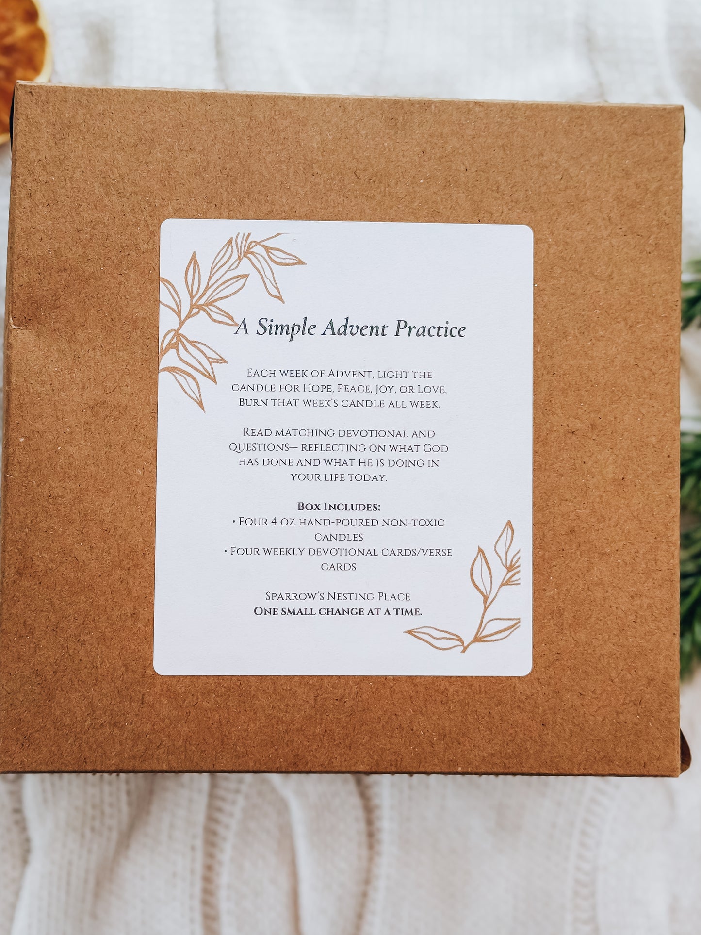 A Season of Light: Advent Candle Set & Devotional Set