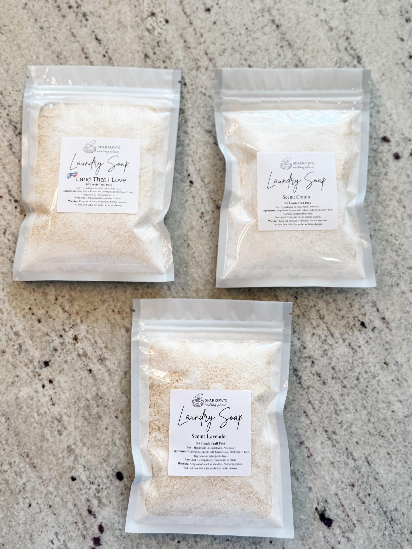 Sample-Size Laundry Soap – 5 Cozy Scents Options