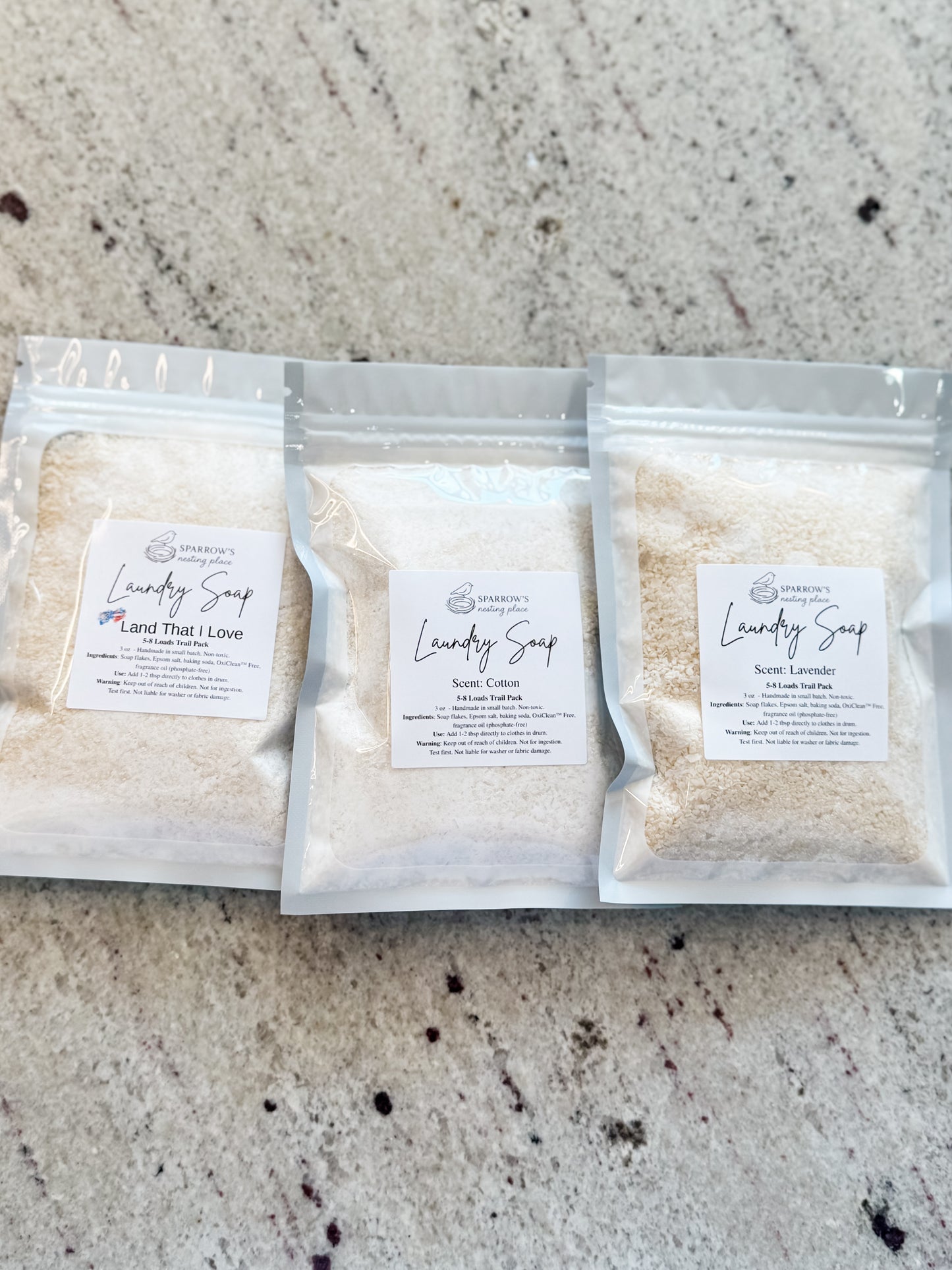 Sample-Size Laundry Soap – 5 Cozy Scents Options