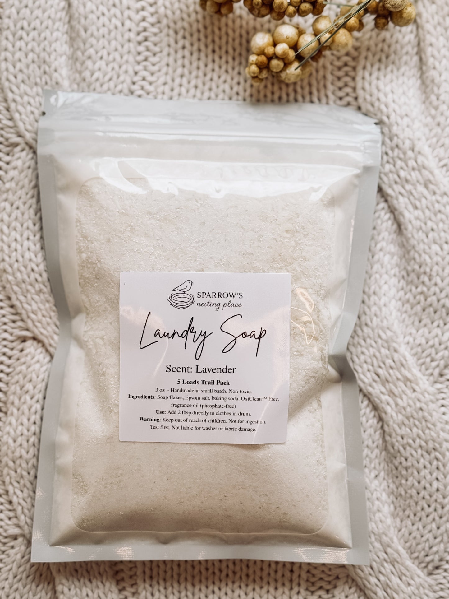 Sample-Size Laundry Soap – 4 Cozy Scents