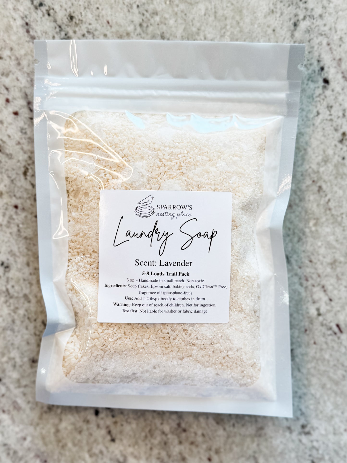 Sample-Size Laundry Soap – 5 Cozy Scents Options