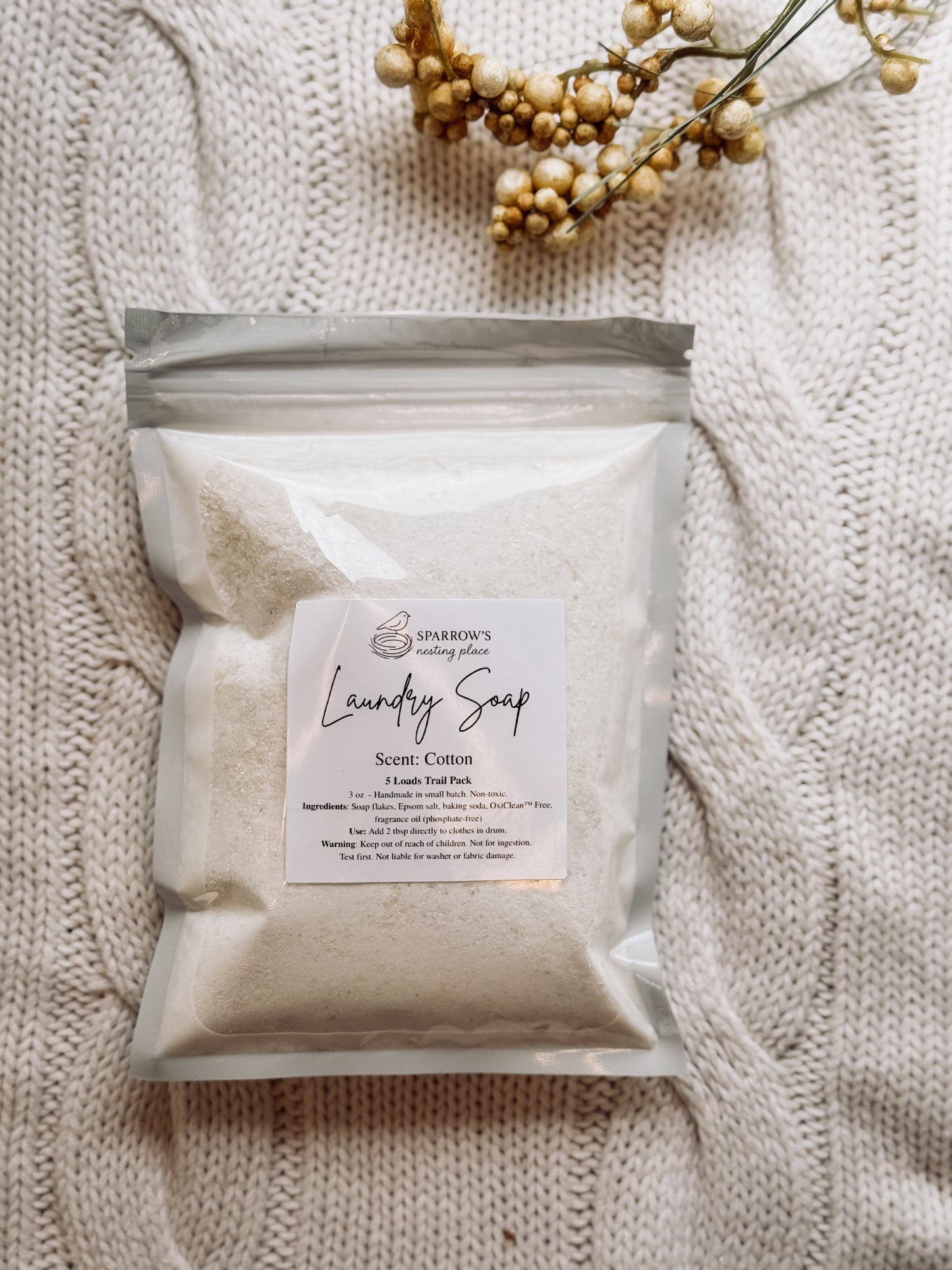 Sample-Size Laundry Soap – 4 Cozy Scents