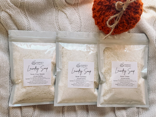 Laundry Soap Sample Pack – Lavender, Cotton & Seasonal