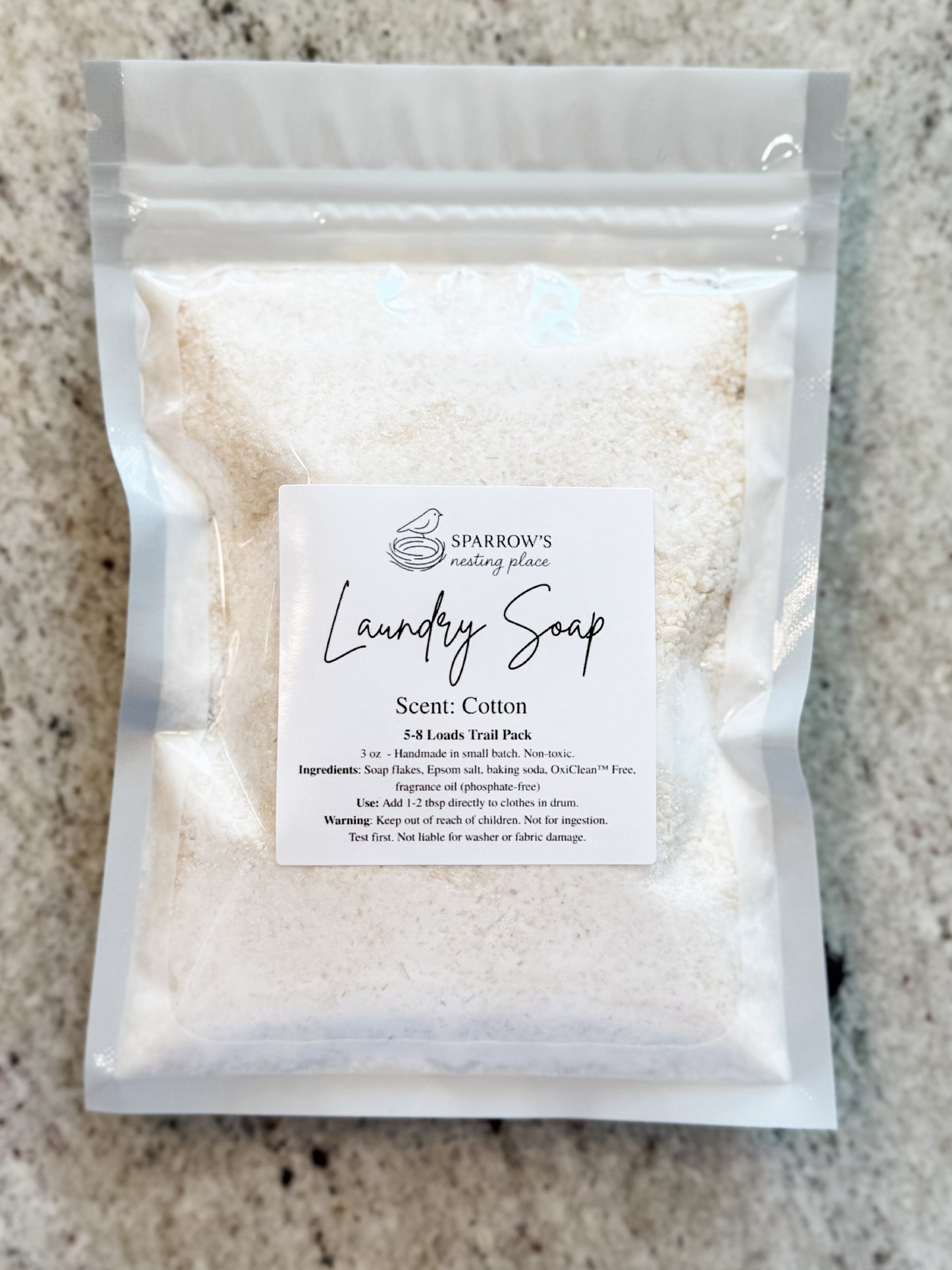 Sample-Size Laundry Soap – 5 Cozy Scents Options