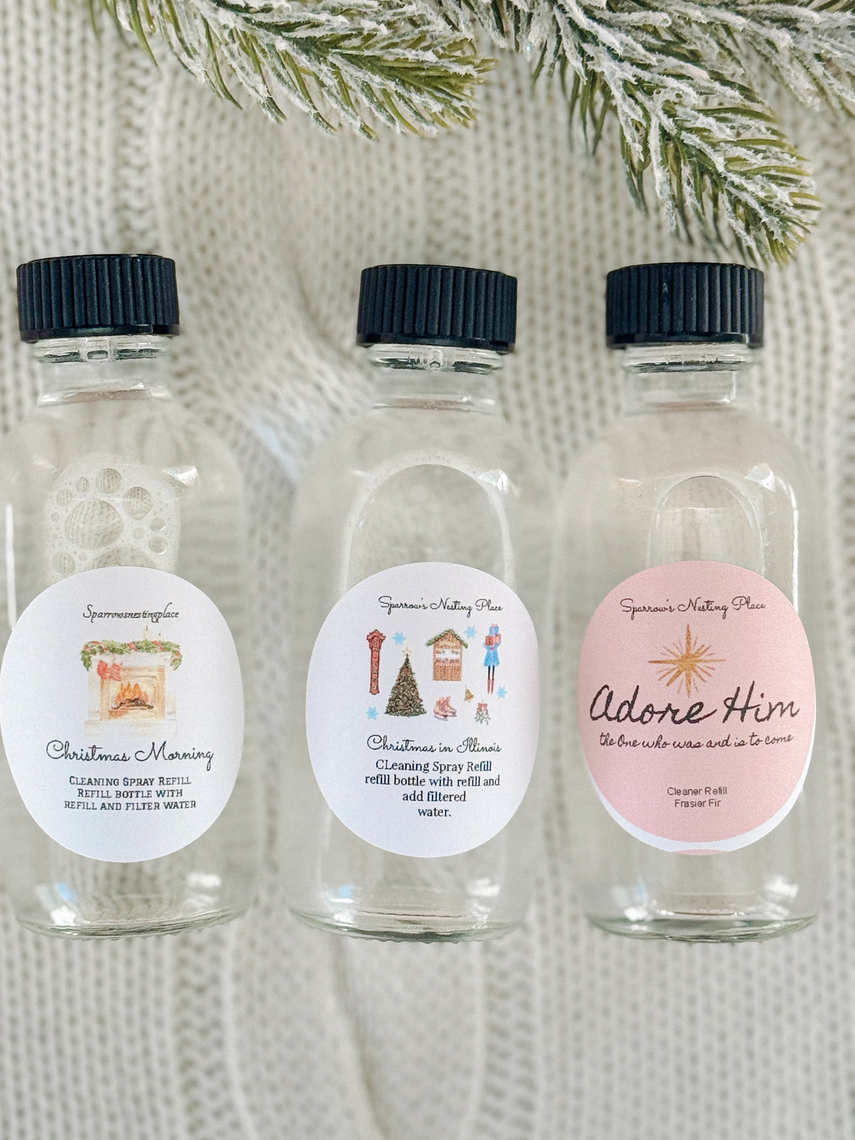 A Sparrow’s Christmas| Christmas Cleaner Refill Trio
