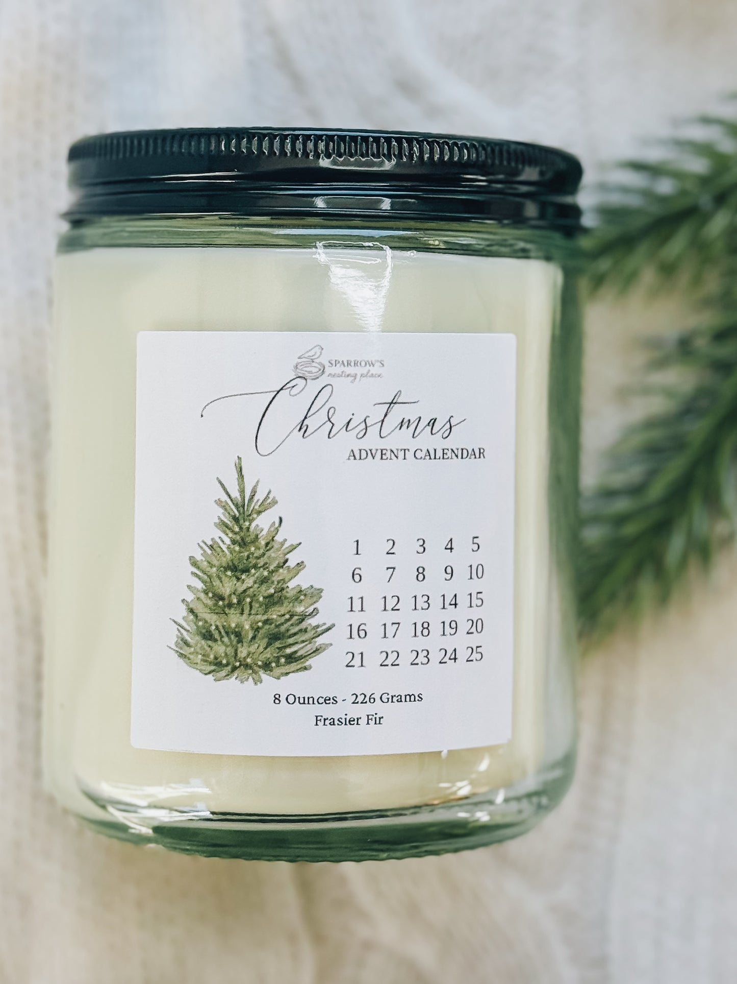 Christmas Non-Toxic Soy Candles – 8 oz | 50-Hour Burn Time
