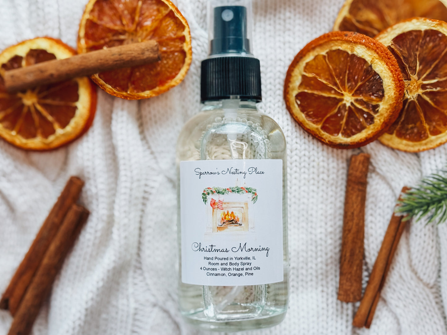 Christmas Room, Body, and Linen Sprays – 4 oz | Non-Toxic