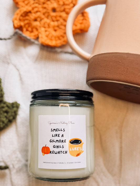 Smells Like a Gilmore Girls Rewatch : Limited Edition- 8 Ounce Soy Candle