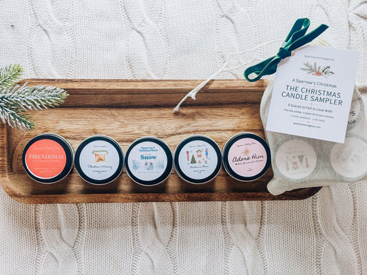 A Sparrow’s Christmas Candle Sampler | 5 Mini Christmas Candles