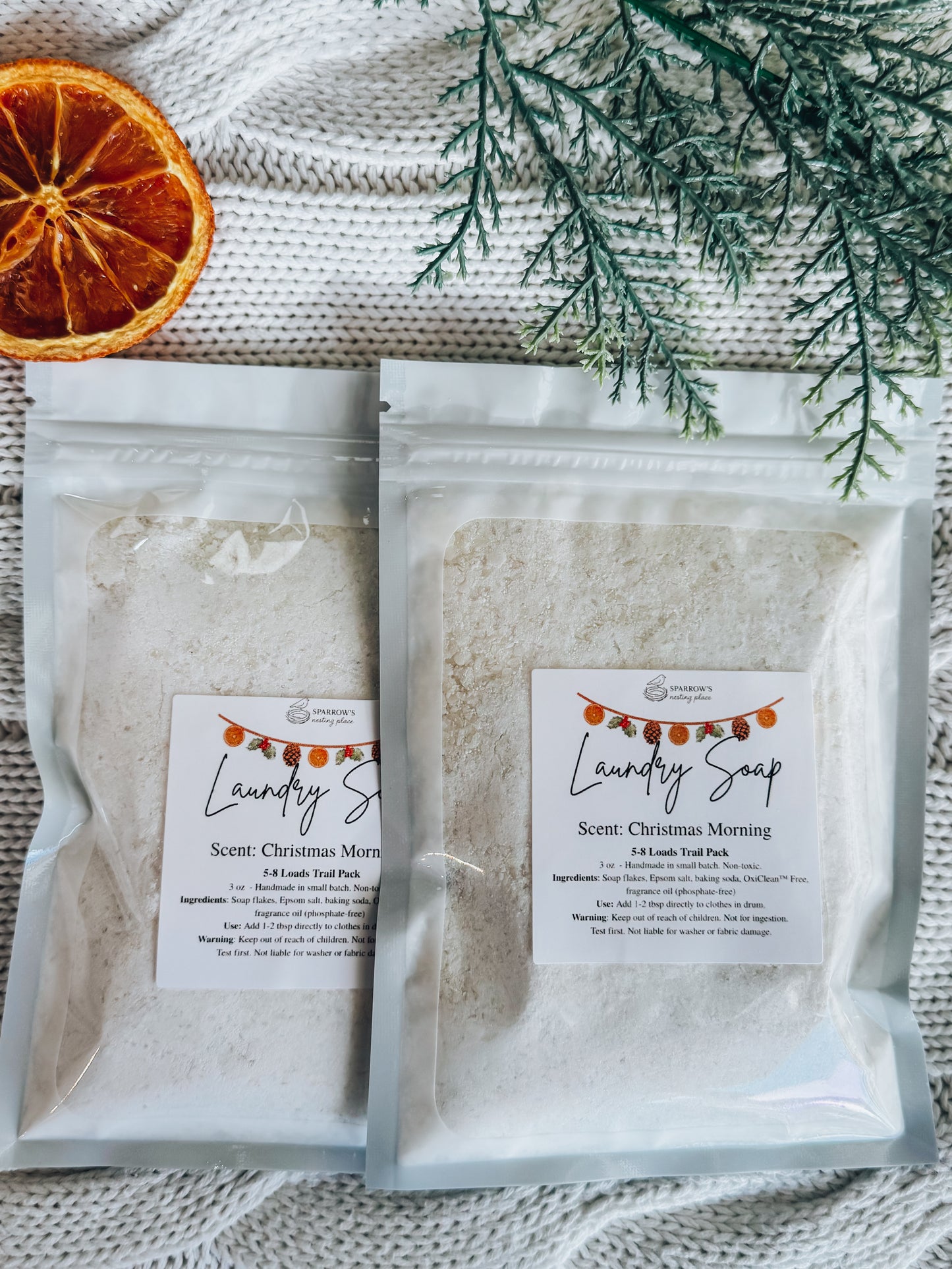 Sample-Size Laundry Soap – 5 Cozy Scents Options